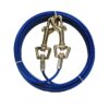 40ft Dog Tie Out featuring Premium Vinyl Coated Galvanized Cable and Secure Buckles