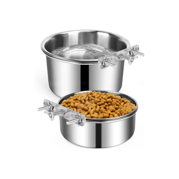 40oz and 60oz Stainless Steel Dog Water Bowls for Large and Medium Dogs