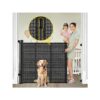 42 Inch Extra Tall Retractable Pet Gate for Doorways with Reinforced Rods