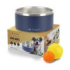 42oz Insulated Dog Bowl with 2 Rubber Balls - 7 Color Options for Medium to Large Dogs