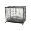 43 Inch Heavy Duty Metal Dog Crate for Small Medium Large Size Dogs with Storage