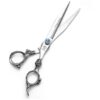 440C Stainless Steel Professional Pet Grooming Shears with Sharp Edge and Curved Style