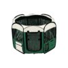 45 Inch Octagon Portable Pet Exercise Pen with Green 600D Oxford Cloth