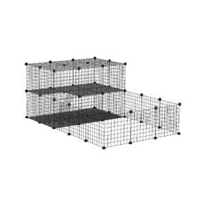 47 Panels Small Pet Playpen with Total Freedom for Guinea Pig and Chinchilla Play