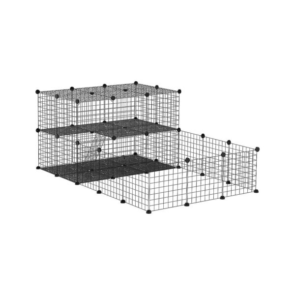 47 Panels Small Pet Playpen with Total Freedom for Guinea Pig and Chinchilla Play