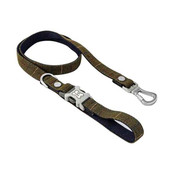 47 '' x 1 '' Tweed Dog Leash with Quick-Release Clip for Easy Training