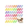 48 Mini Bone Shaped Pet Hair Barrettes for Dogs and Cats