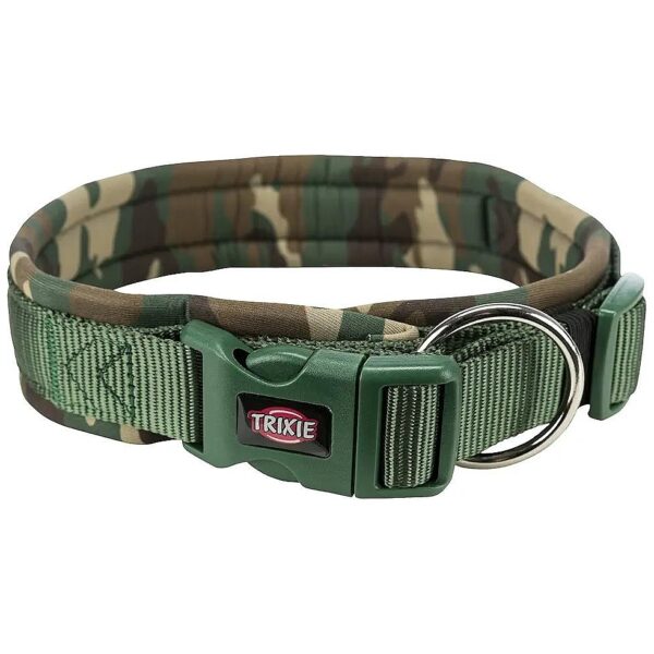 49-55cm Adjustable Camouflage Dog Collar with 25mm Neoprene Padding