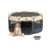 49 Portable Pet Playpen for Small to Medium Sized Dogs Cats and Rabbits