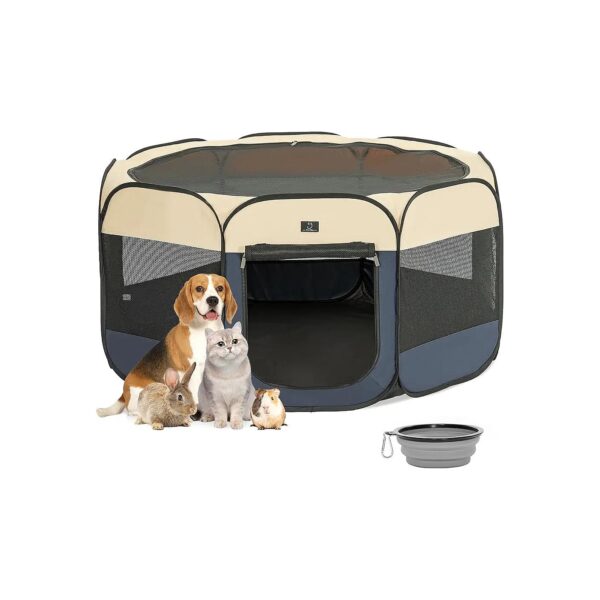 49 Portable Pet Playpen for Small to Medium Sized Dogs Cats and Rabbits