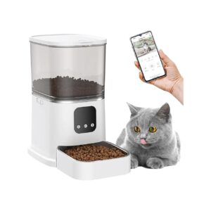 4G WiFi Food Dispenser, Voice Recorder, and Treat Dispenser for Cats and Dogs