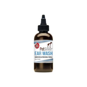 4oz Ear Cleaner for Cats and Dogs with Patented Silver Formula for Easy Use