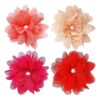 4pcs Dog Flowers Collar Charms Slides Attachment Accessories