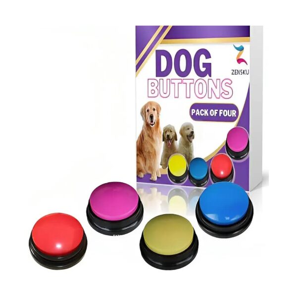 4pcs Recordable Training Buttons for Pets