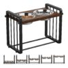 5 Heights, Wood & Metal Construction, Stainless Steel Bowls, Comfortable for Large Breeds