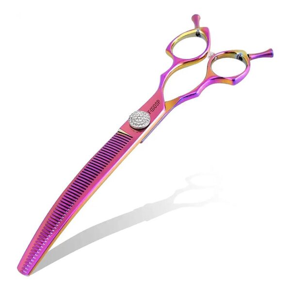 5-Inch Curved Thinning Shears with 56 Teeth for Smooth Cutting