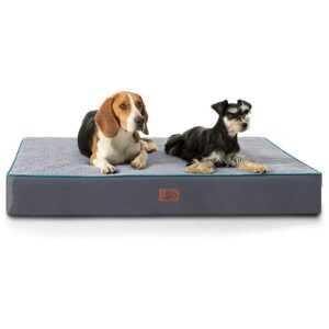 5-Inch Thick Memory Foam Dog Bed for Large Dogs with Waterproof Liner