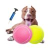 5" Large Inflatable Rubber Tennis Ball for Small Medium Large Dogs