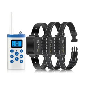 5-Mode Training Collar with Beep, Vibration, and Shock for Large Dogs