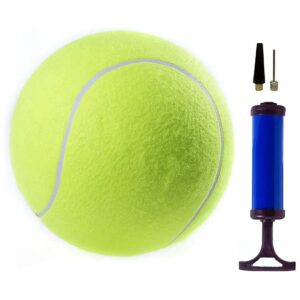 5" Oversize Tennis Ball with Portable Air Pump Kit for Train and Play