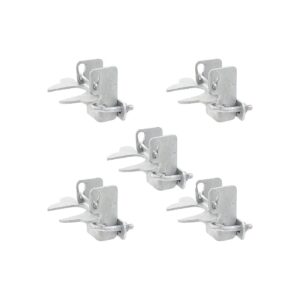 5 Pack Dog Kennel Latches for Chain Link Pens and Pet Runs with Lockable Design