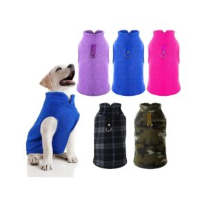 5 Pieces Pet Winter Clothes Fleece Vest Dog Sweater in Various Colors