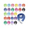 5 ft Nylon Dog Leash Training Rope for Small Medium Dogs 24 Pack 12 Assorted Colors