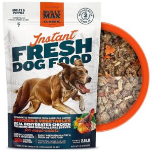 5 lbs of Wet Dog Food Alternative with Dehydrated Raw Chicken Dog Food Recipe