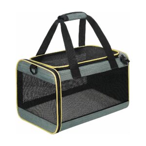 5'' x 10'' x 10'' Pet Carrier with Stainless Steel Skeleton Structure for Maximum Support