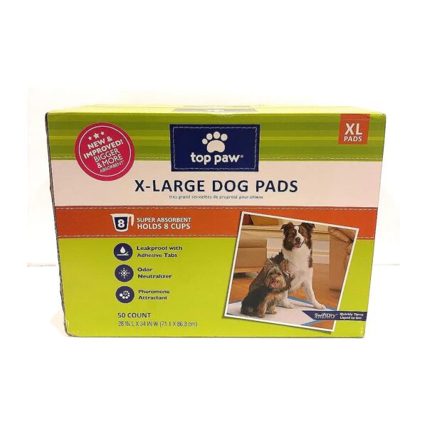 50 Count Large Size Pet Training Pads with Accelerant and Odor Control