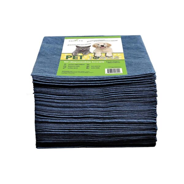 50-Pack Pet Towels for Small Medium Large Dogs Cats for Body Use Paws