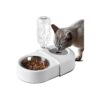 500ml Automatic Pet Waterer and Feeder Set with Stainless Steel Bowl