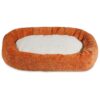 52 inch Long Dog Bed with Innovative Sherpa Bagel Design