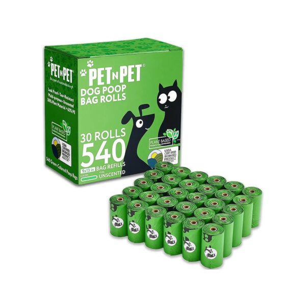 540 Counts of Leak-Proof Dog Waste Bags for Convenience