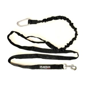 5ft Long Tug Line with Bungee for Two Dogs Walking and Running