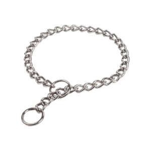 5mm Stainless Steel Chain Dog Training Collar with 18 Inch Length for Adjustable Fit