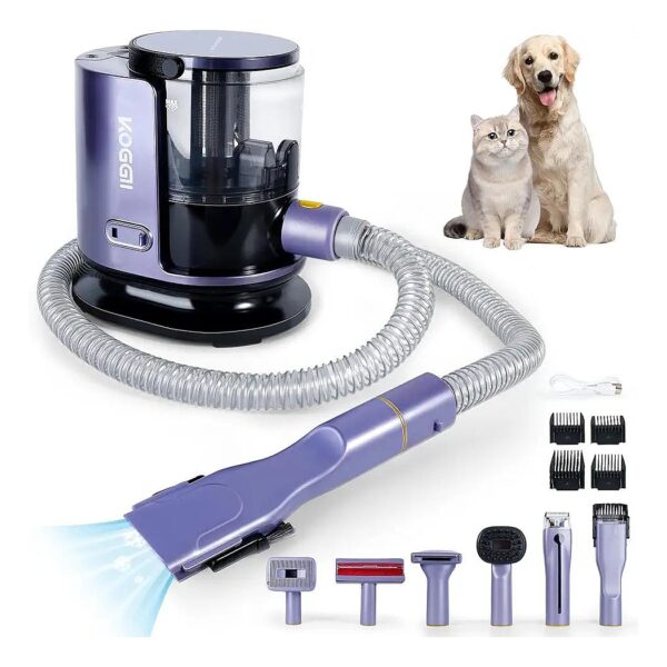 6 Brush Pet Grooming Kit with Vacuum Suction for Dogs Cats Thick Hair