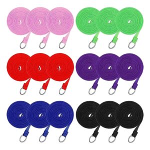 6-Feet Pet Slip Leashes, 18-Pack, Nylon with Metal O-Rings