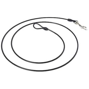 6 Foot Short Wire Rope Tether for Dogs and Teething Puppies