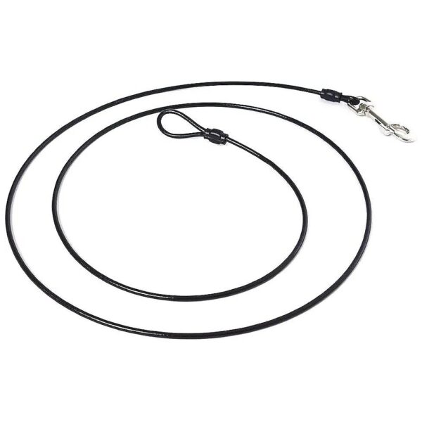 6 Foot Short Wire Rope Tether for Dogs and Teething Puppies