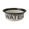 6-Inch Diameter Stoneware Dog Water Bowl with 5-Inch Height for Small Breeds