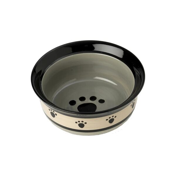 6 Inch Diameter Stoneware Pet Bowl for Pet Food and Water