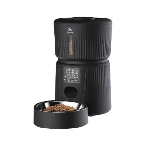 6 Meals Automatic Cat Food Dispenser with Slow Feeding for Healthy Digestion