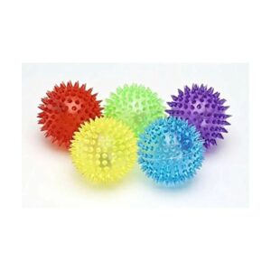 6 PCS Light Up Spikey Dog Cat Balls Sensory Fun Toys LED Flashing Spiky Bumpy