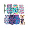 6-Pack Dog Clothes with Cute Flamingo Designs and Soft Polyester Fabric