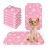 6 Pack Washable Pee Pads for Potty Training, Reusable Mats for Small Dogs and Cats