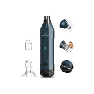 6-Speed Pet Nail Grinder with 3 Grinding Ports and Low Noise Level for Painless Grooming