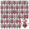 60 Pcs Christmas Dog Bandanas Small Medium Large Dog Pet Costume Novelty Style