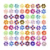 60 Pieces Small Pet Hair Bows with Colorful Petals and Pearl