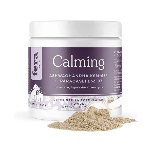 60 Scoops of GABA and Ashwagandha Calming Supplement for Cats and Small Dogs